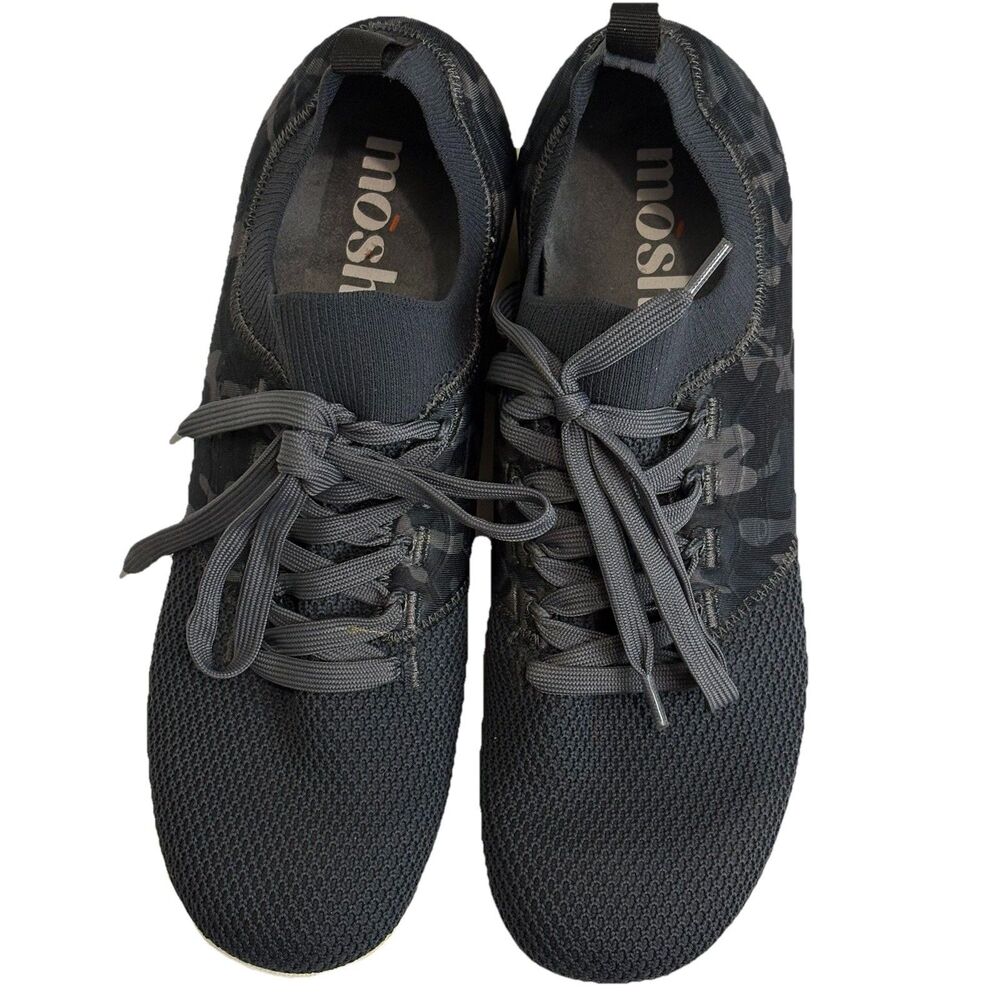 Moshn Pulsar Women's 9 M Black Oyster Camo Sneakers Athletic Shoes Posture Work